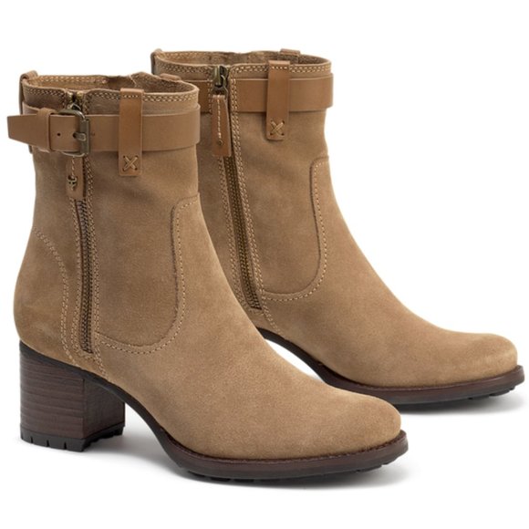 TRASK Madison Waterproof Suede Ankle Bootie 6.5 - Picture 2 of 8